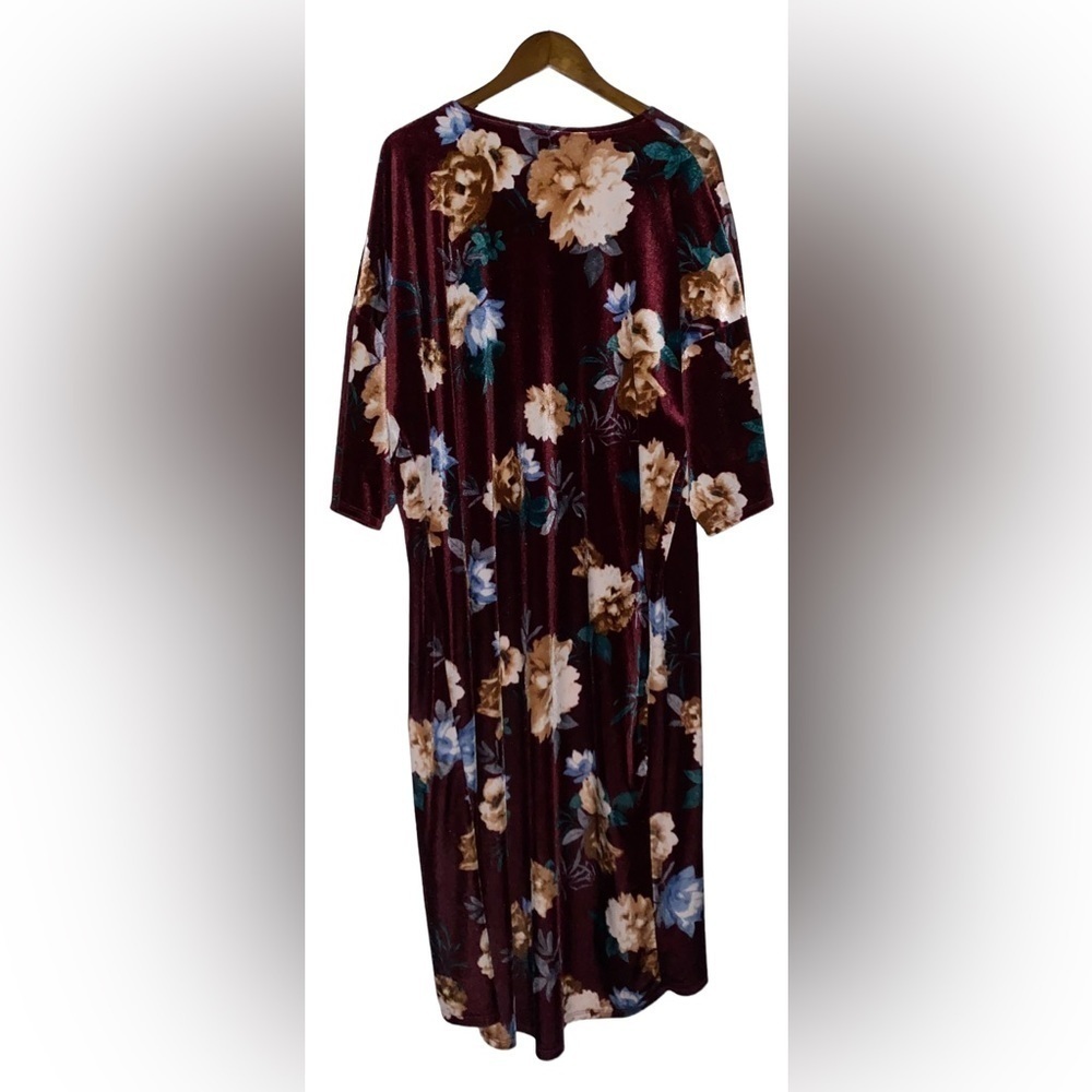 Lovely J Women Midi Floral Open Front Kimono Size Medium‎ - Picture 2 of 7